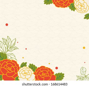 Peony flower background
