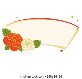 Peony flower background
