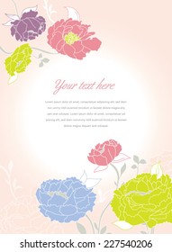 Peony flower background