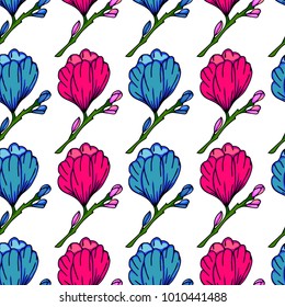 Peony flower vector illustration. Doodle style. Design, print, logo, decor, textile, paper.