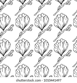 Peony flower vector illustration. Doodle style. Design, print, logo, decor, textile, paper.