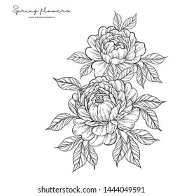 Flower Motif Sketch Design Stock Vector (Royalty Free) 1150158026