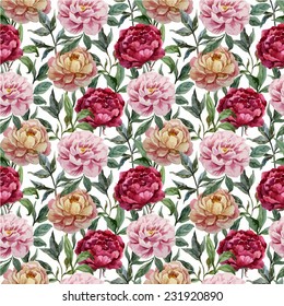 peony pattern, painting