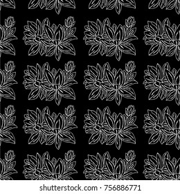 Peony vector illustration. Doodle style. Design, print, logo, decor, textile, paper