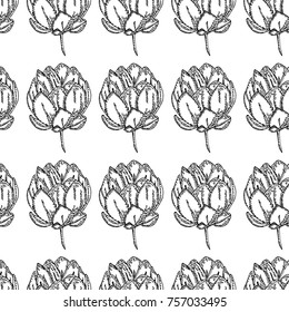 Peony vector illustration. Doodle style. Design, print, logo, decor, textile, paper