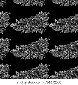 Peony vector illustration. Doodle style. Design, print, logo, decor, textile, paper