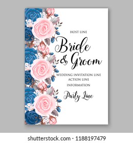 Peony Wedding invitation 