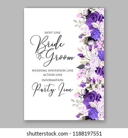 Peony Wedding invitation 