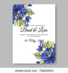 Peony wedding invitation