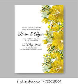Peony wedding invitation