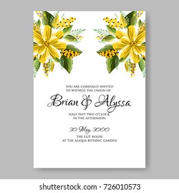 Peony wedding invitation