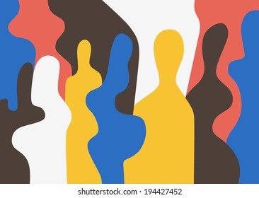 people - abstract background 