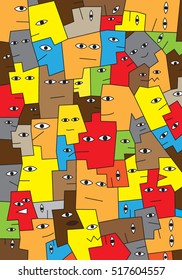 people abstract background