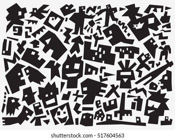 people abstract background