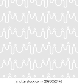 People abstract line seamless pattern. HR background. Networking poster. Trendy flat wallpaper with people. Staff concept. Social networcing backdrop. Vector illustration.