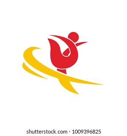 people abstract logo