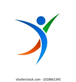 Vector Gymnastics Activities Logo Icon Health Stock Vector (Royalty ...