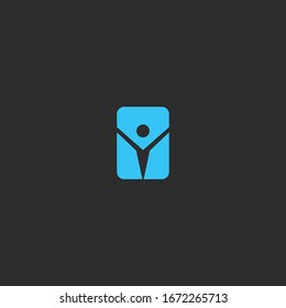 People Abstract logo Icon template design in Vector illustration 