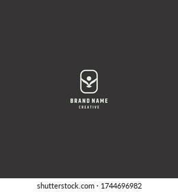 People Abstract logo template design in Vector illustration 