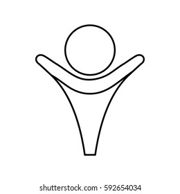 People abstract pictogram icon vector illustration graphic design