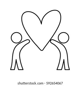 People abstract pictogram icon vector illustration graphic design