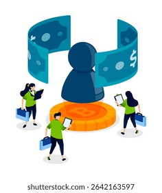 People access crypto markets using bank accounts and dollars to invest in bitcoin, track price movements, and participate in financial digital exchanges