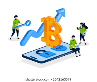 People access mobile apps securely to trade bitcoin and crypto for investment growth while managing risks in digital finance and crypto transactions