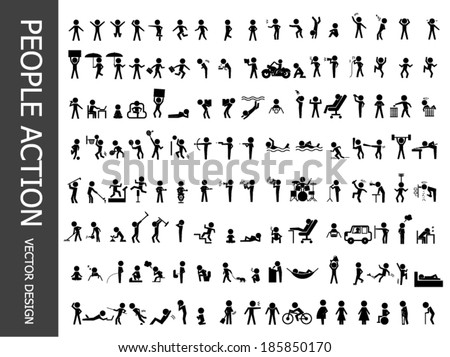 people action icons