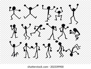 people activity  icons in illustration
