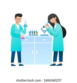 People activity, Scientist doing some research