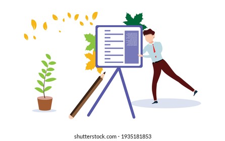 People add information on the website. Concepts of creating and managing digital content, internet publications, online dissemination of information.