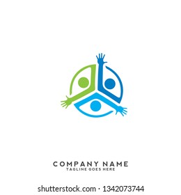 People adoption logo and vector community