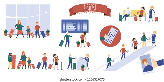 People in airport