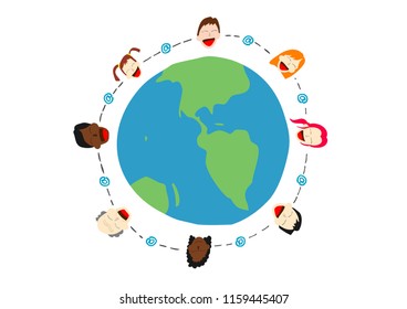 People all over the world communicate using computer communication.