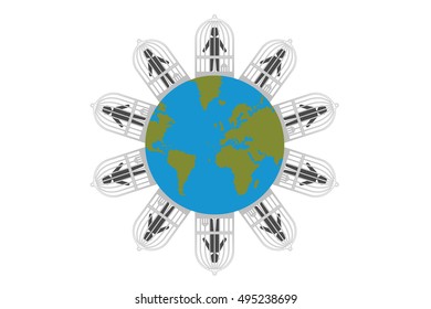 people alone in the world