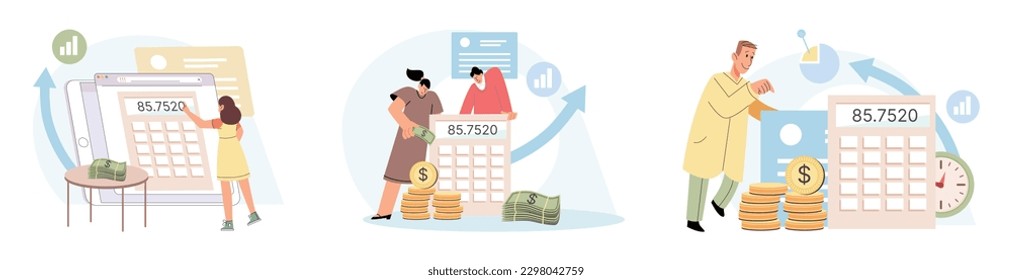 People analysis budget. Calculate financial plan of save income and expense management. Calculating tax and expenses, making financial checklist. Concept of finance accounting and calculation