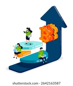 People analyze crypto and bitcoin pie charts to understand asset distributions, market share, and increasing trends in financial investment strategies