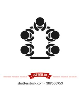 people around the table  icon