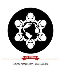 people around the table  icon 