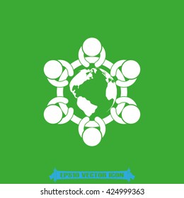 people around the table  icon