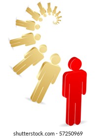 people arrangement