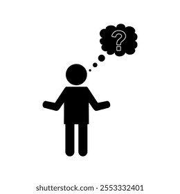 People Ask with Bubble Question icon. Help Business icon. Ask for support and information sign. Confusion and Question icon vector