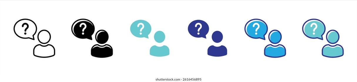 people asking thin line and different color style icon set for your app and web. vector illustration