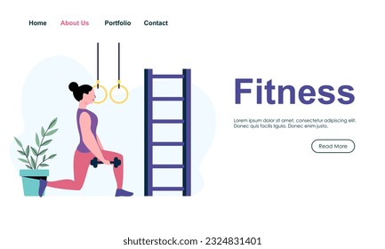 People athletes doing exercises  training at gym illustration
