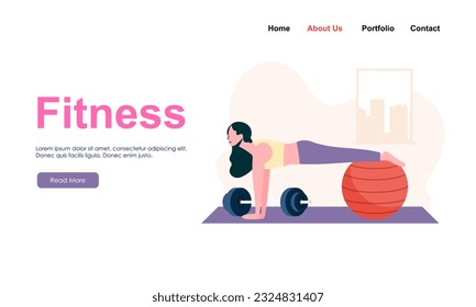 People athletes doing exercises  training at gym illustration
