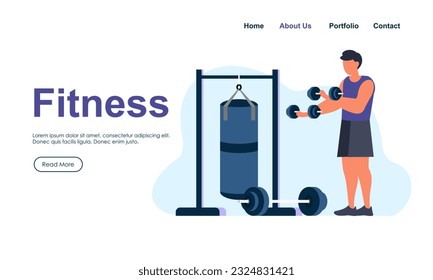 People athletes doing exercises  training at gym illustration