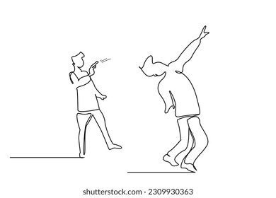people attack human gun shooting killing line art