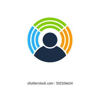 People Aura Logo Design Template