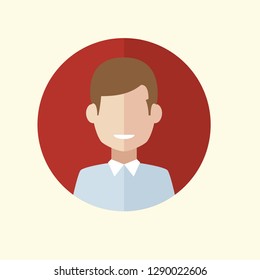 People Avatar Flat Icon Vector Graphic Download Template