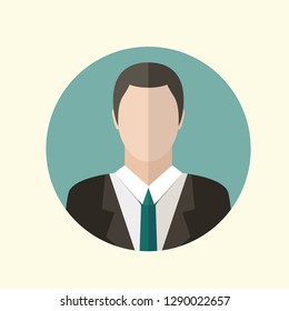 People Avatar Flat Icon Vector Graphic Download Template